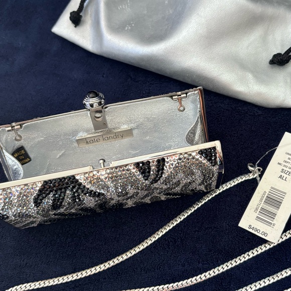 Kate Landry Handbags - Vintage Kate Landry Swarofski Crystal Clutch/Crossbody. RARE 🔥💙